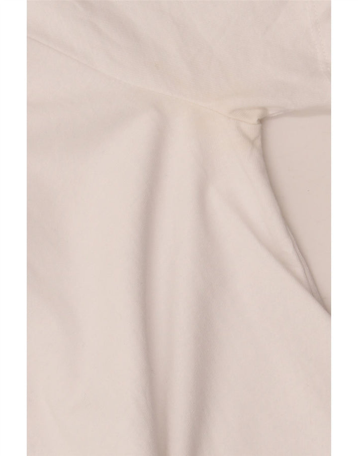 Женская блузка Zara Top UK 14, большой белый хлопок
