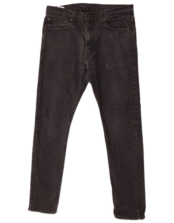 Мужские зауженные джинсы Levi's 512 W36 L32, черный хлопок