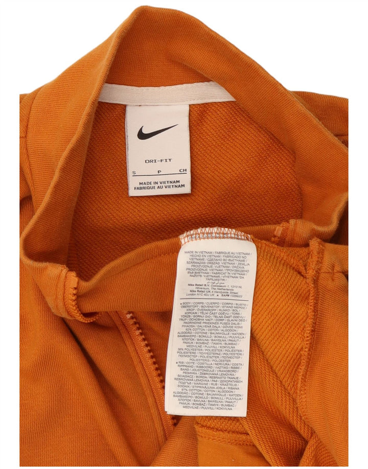 Женский джемпер большого размера с рисунком Nike Dri Fit UK 10, маленький оранжевый