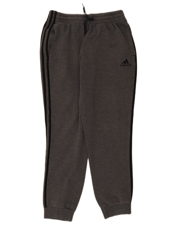 Мужские спортивные брюки Adidas, джоггеры, средний серый хлопок, хлопок