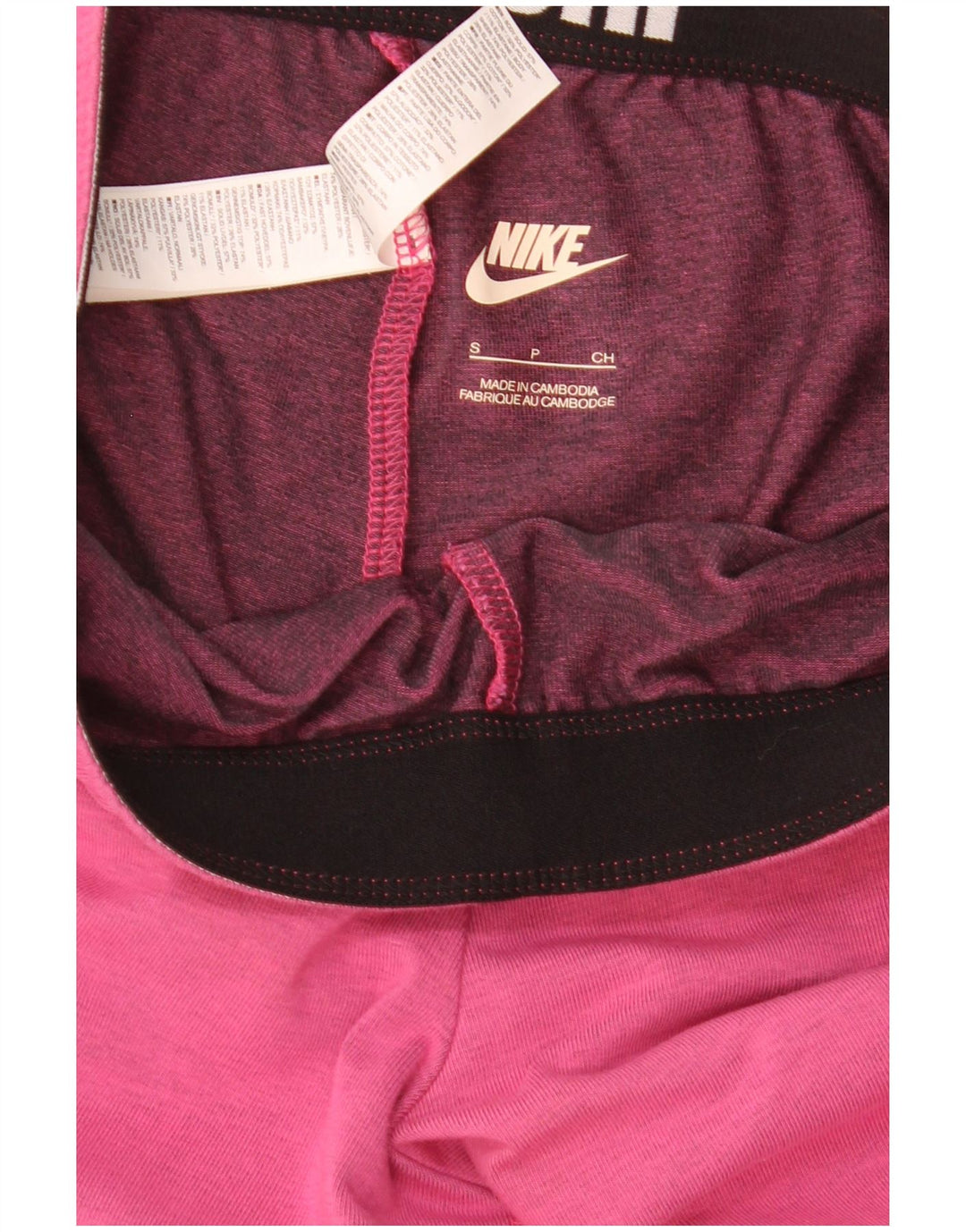 Женские леггинсы с рисунком Nike UK 8, маленькие розовые хлопковые