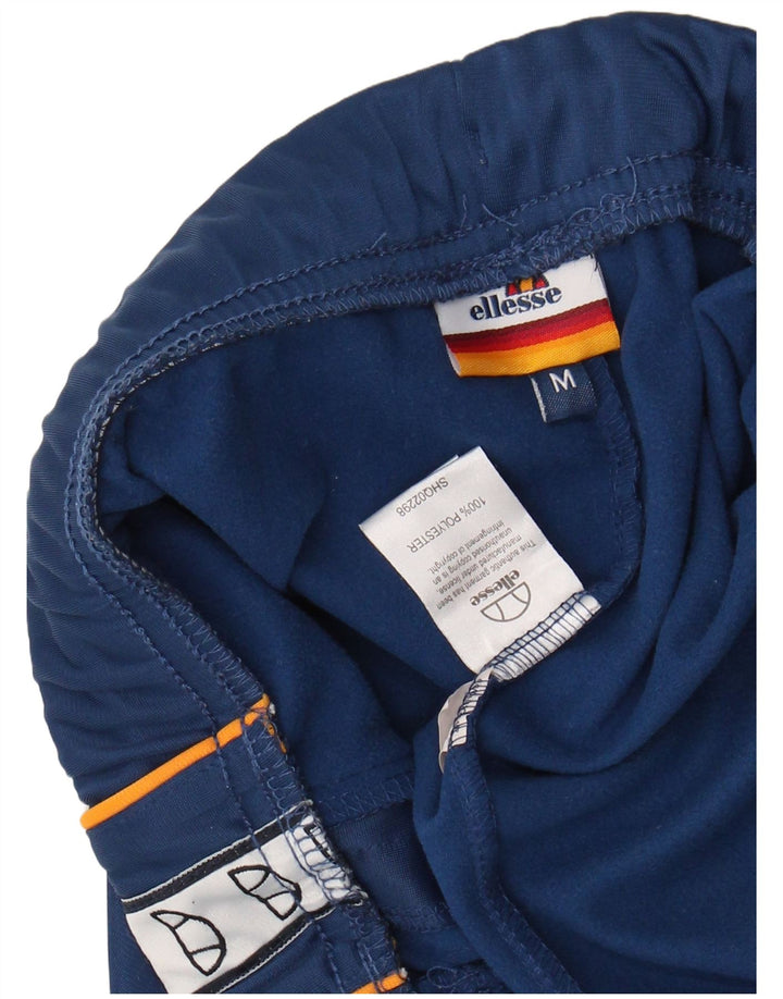 ELLESSE Mens Graphic Tracksuit Trousers Medium Blue Polyester