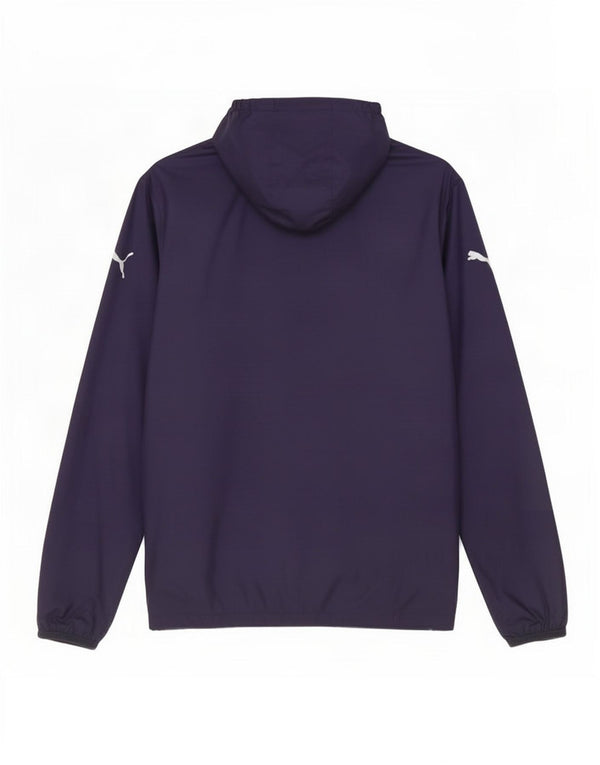 Мужская дождевик с капюшоном Puma UK 40, большая темно-синяя нейлоновая куртка