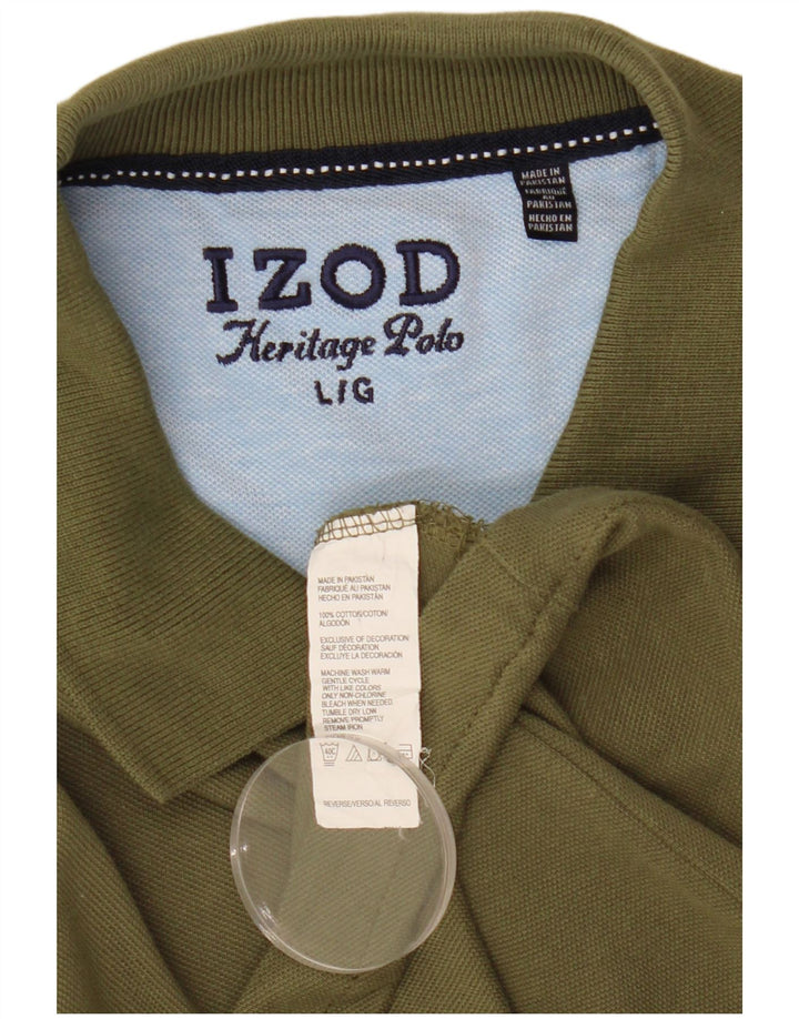 Мужская рубашка поло Izod Heritage, большой размер, цвет хаки, хлопок