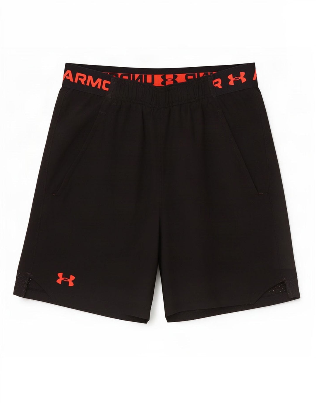 Мужские спортивные шорты с рисунком Under Armour, маленькие черные из полиэстера