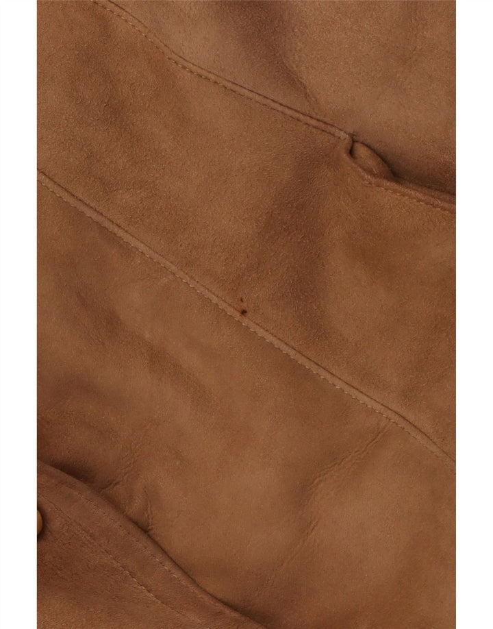 VINTAGE Женская дубленка IT 52 2XL Коричневая дубленка