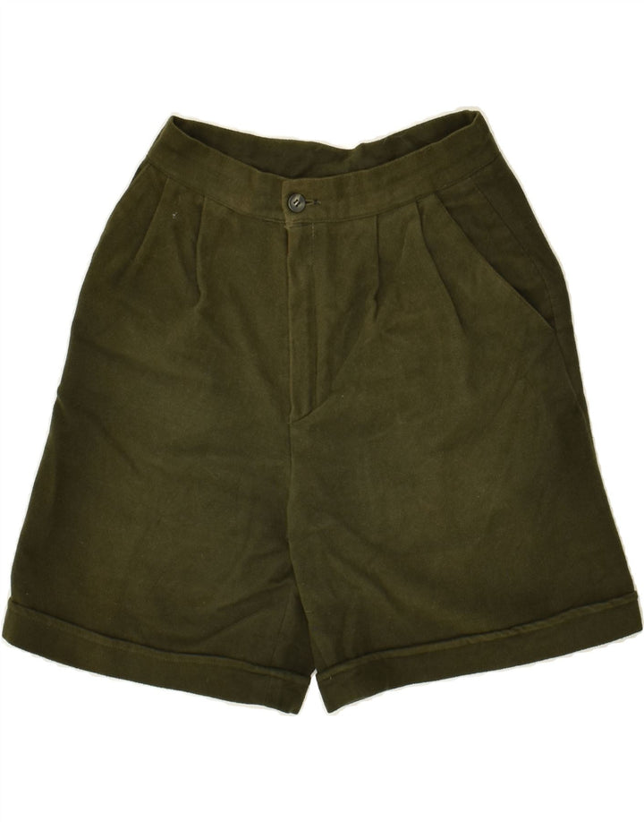 VINTAGE Womens Chino Shorts IT 40 Small W22 Green Cotton | Vintage Vintage | Thrift | Second-Hand Vintage | Used Clothing | Messina Hembry 