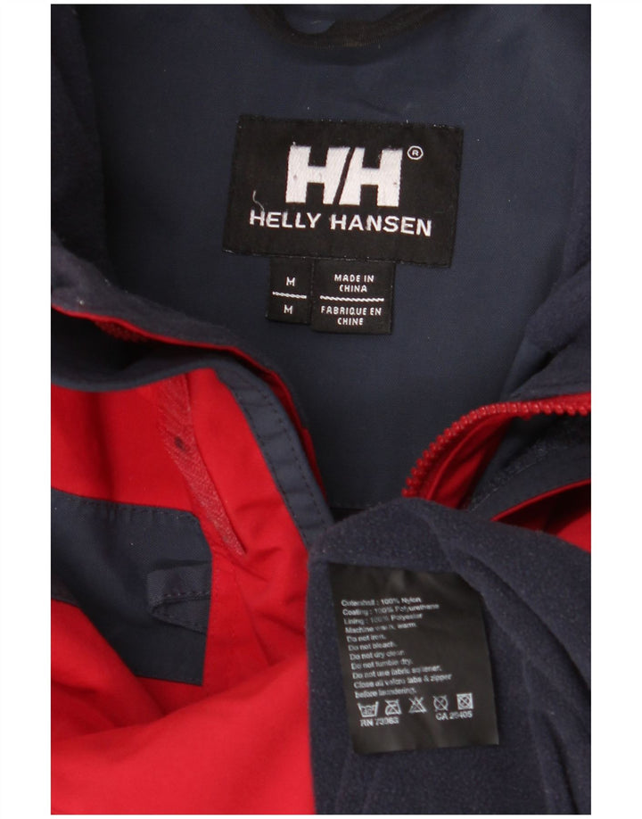 Мужская ветровка HELLY HANSEN UK 38, средний красный нейлон с цветными блоками