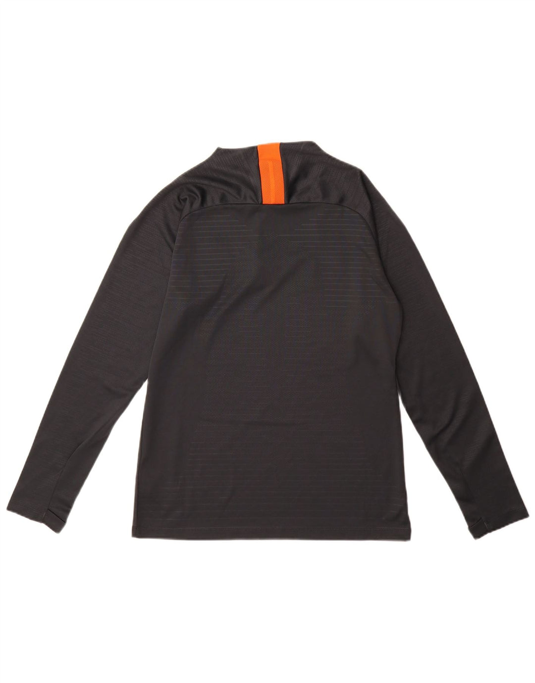 Мужской топ Nike Chelsea FC с рисунком на молнии и длинными рукавами, маленький серый полиэстер