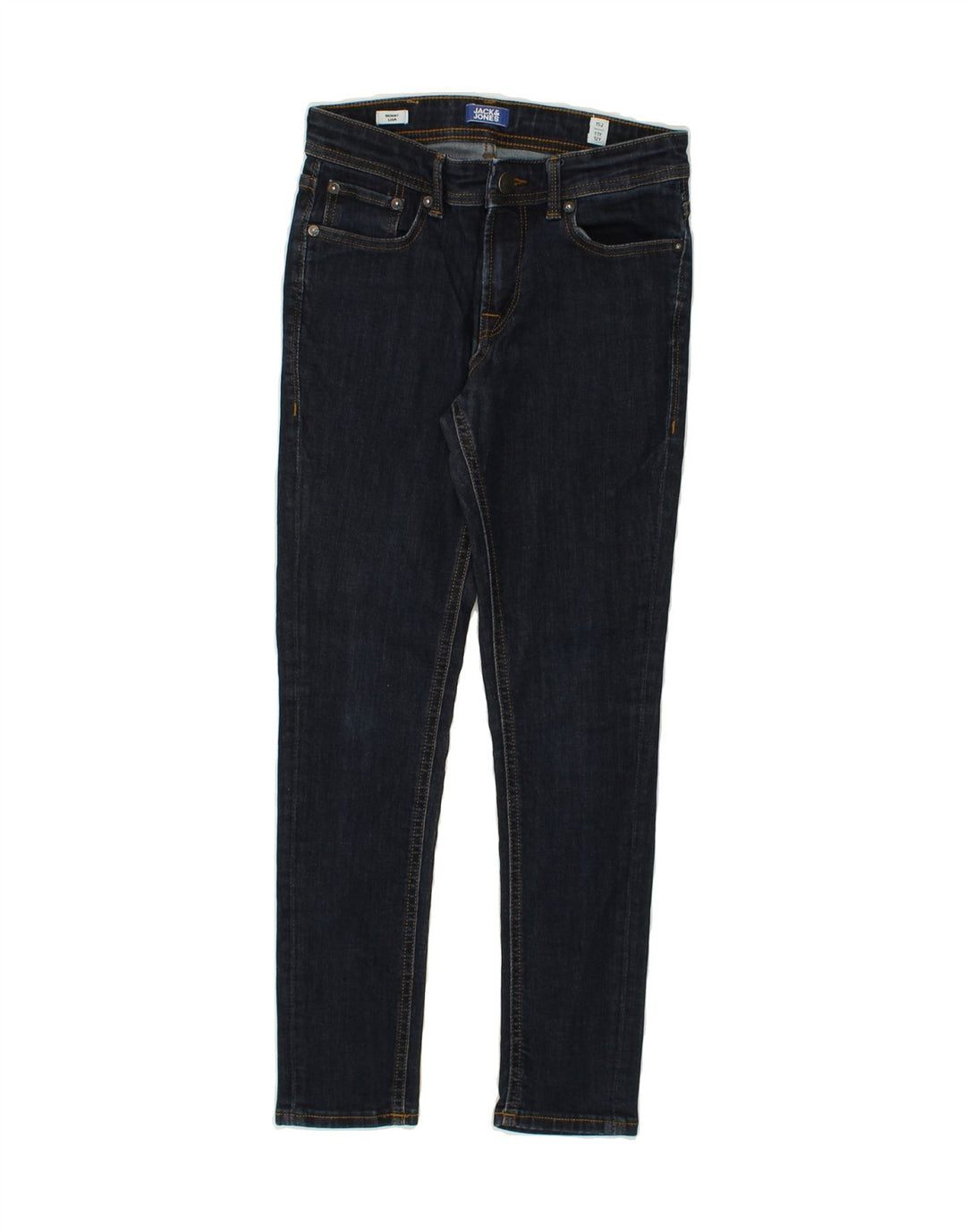 JACK & JONES Boys Liam Skinny Jeans 11-12 Years W26 L25  Navy Blue | Vintage Jack & Jones | Thrift | Second-Hand Jack & Jones | Used Clothing | Messina Hembry 