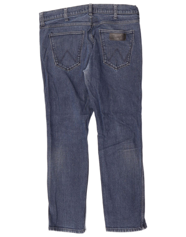 Мужские прямые джинсы Wrangler Greensboro W34 L30, синие, хлопок