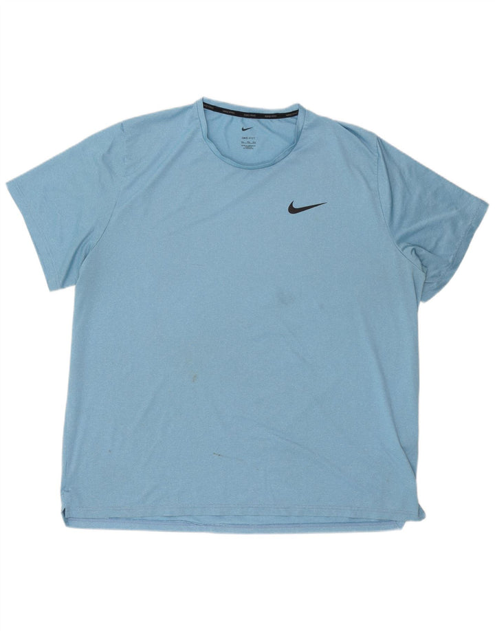 Мужская футболка Nike Dri Fit 2XL, синий полиэстер