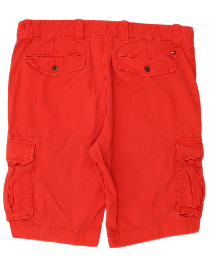 TOMMY HILFIGER Мужские шорты карго W36, большие красные, хлопковые
