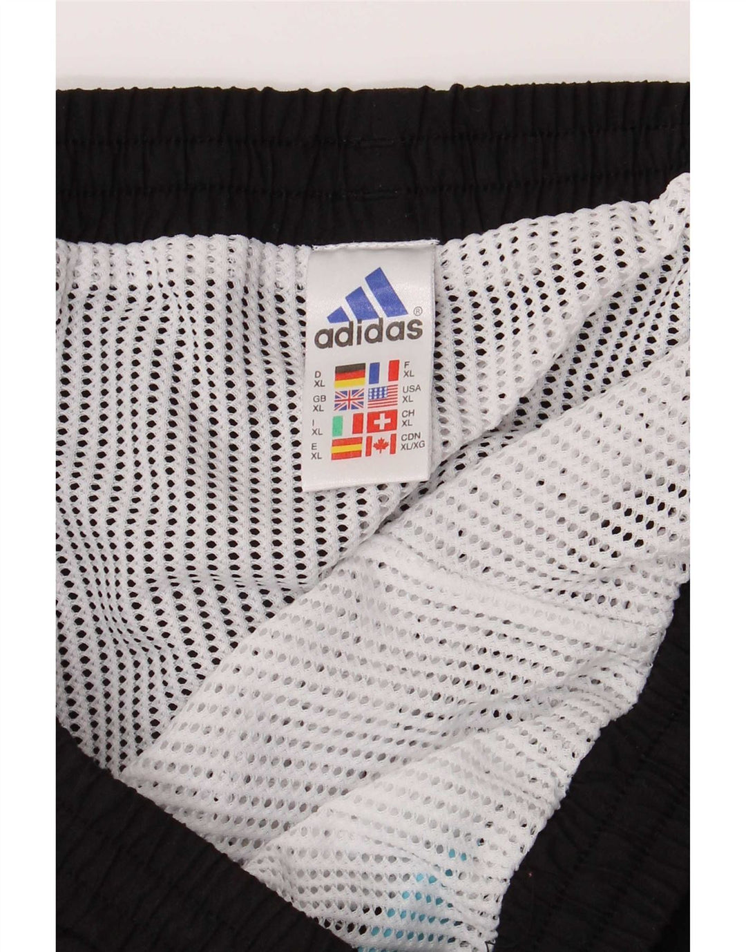 Мужские шорты для плавания Adidas XL, черные, полиэстер с цветными блоками