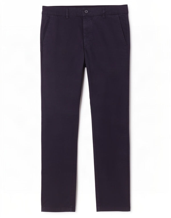 Zara Mens Slim Chino Trousers EU 42 Large W32 L31 Navy Blue