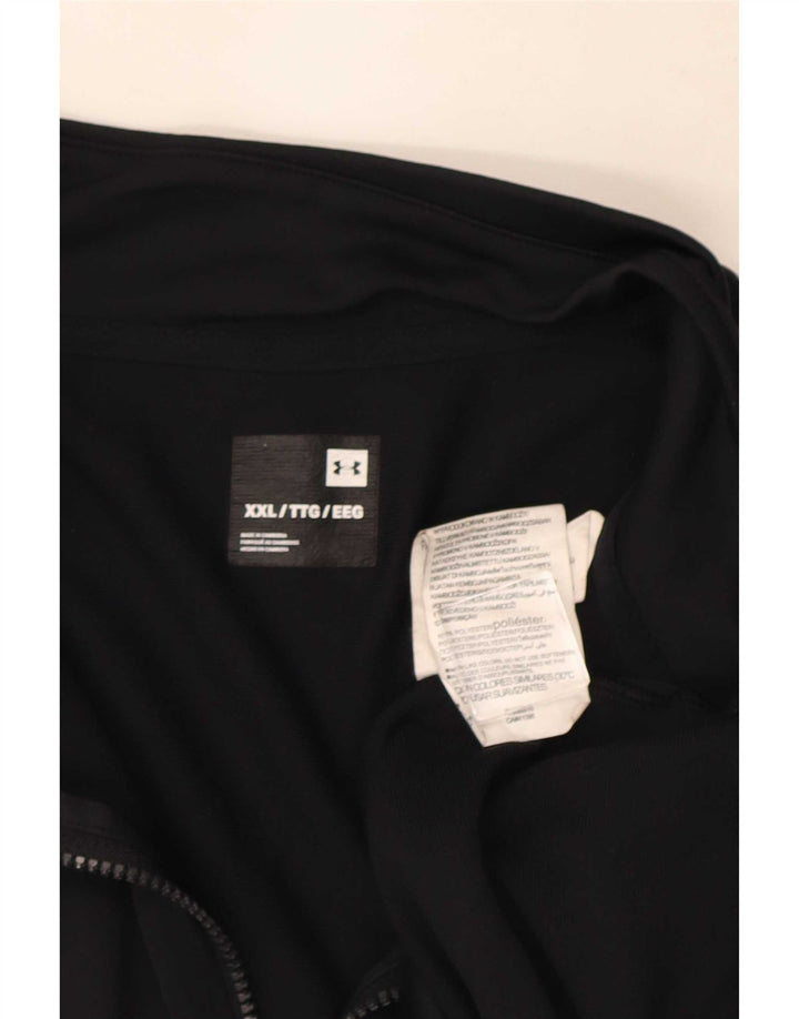 Мужской спортивный костюм Under Armour, верхняя куртка 2XL, черный полиэстер с цветными блоками