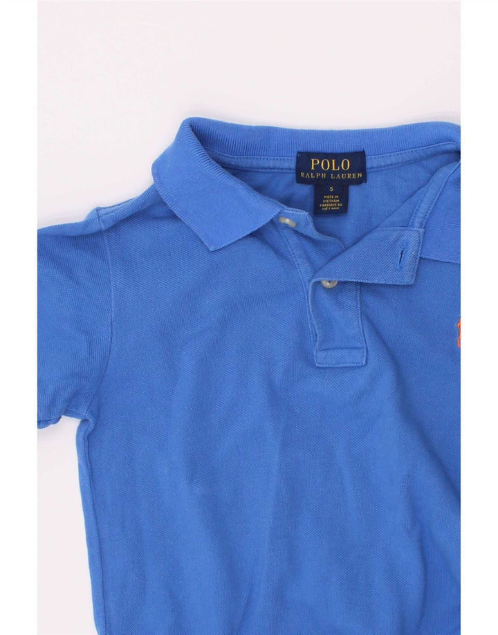 Рубашка Polo Ralph Lauren для мальчиков 4-5 лет, синяя