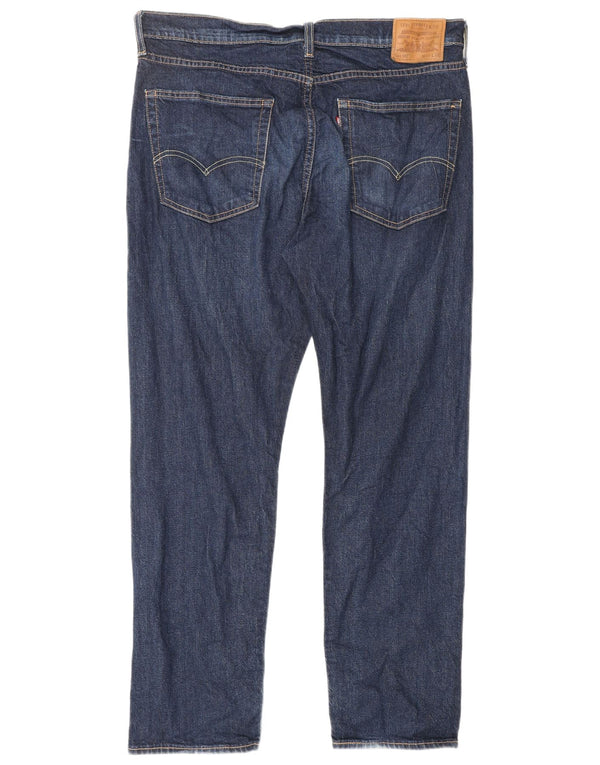 Мужские зауженные джинсы Levi's 502 W36 L32 синие, хлопок