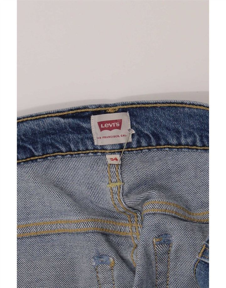 Женские прямые джинсы Levi's W34 L27, синие, хлопок