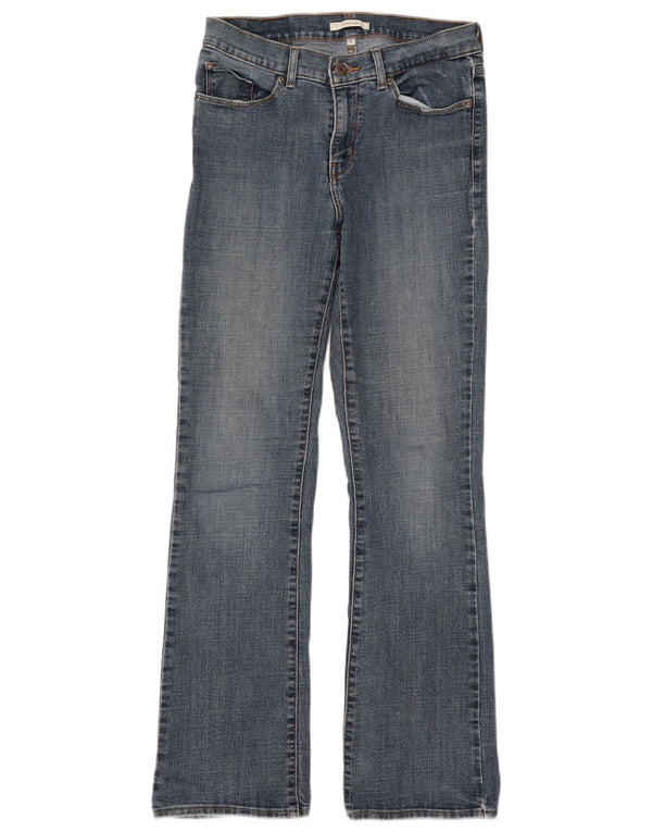 Женские классические джинсы Levi's Bootcut США 6, средние W28 L32, синие, хлопок