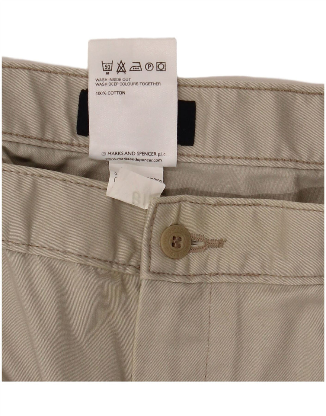 Мужские брюки-чиносы Marks & Spencer Blue Harbour W38 L29 бежевые