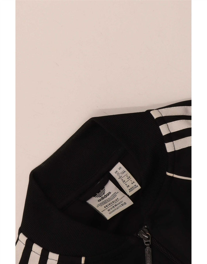 Adidas Womens Prime Blue Sportsuit Top Jacket UK 12 Средний Черный
