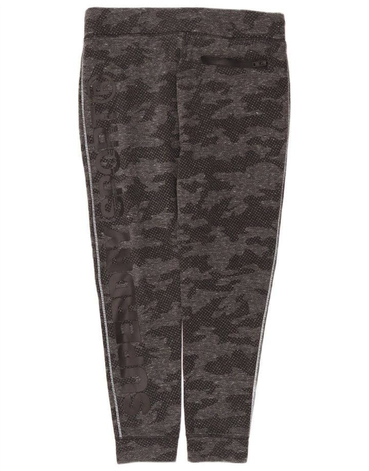 Женский спортивный костюм Superdry с рисунком UK 18 XL, серый камуфляжный полиэстер