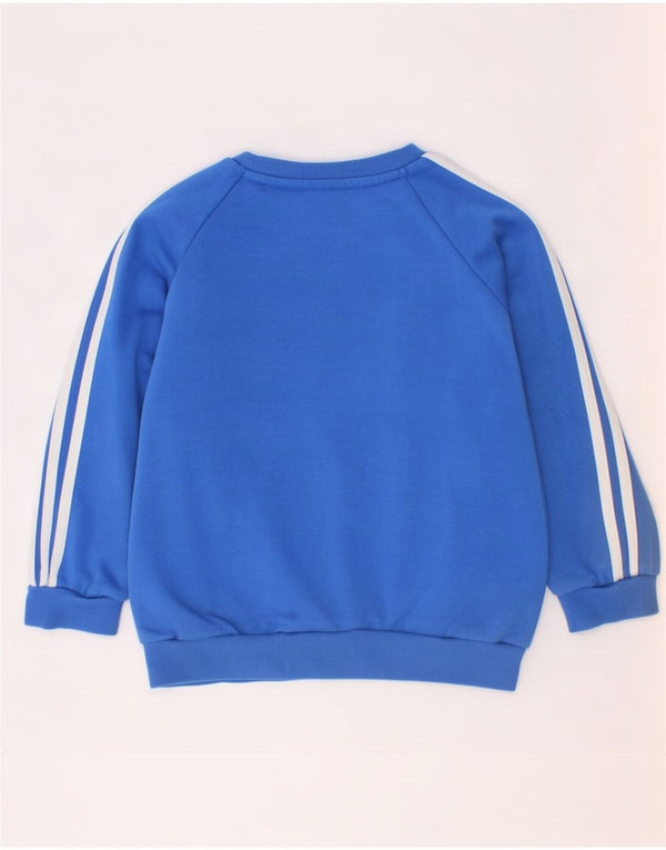Джемпер с рисунком Adidas для мальчиков 2–3 года, синий хлопок