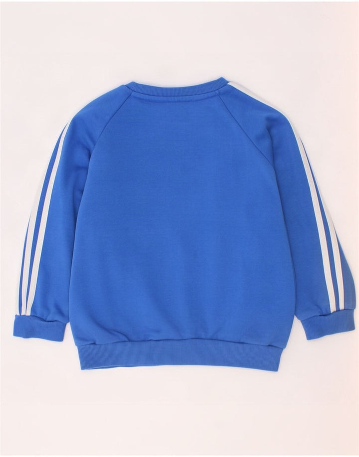 Джемпер с рисунком Adidas для мальчиков 2–3 года, синий хлопок
