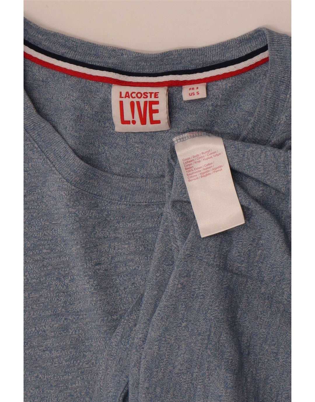 Мужская футболка Lacoste, размер 3, маленькая, синяя