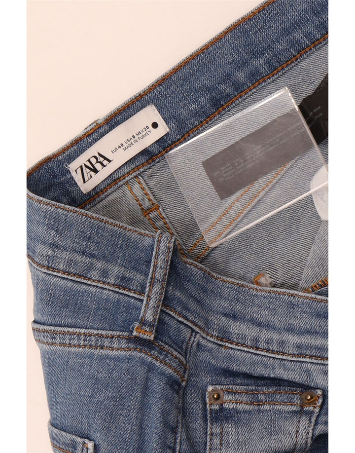 Женские прямые джинсы Zara EU 40 Medium W30 L27, синие, хлопок