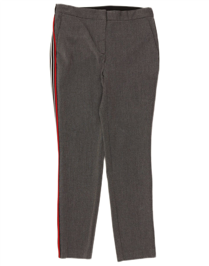 Женские узкие брюки чинос Zara Medium W28 L28 Серые