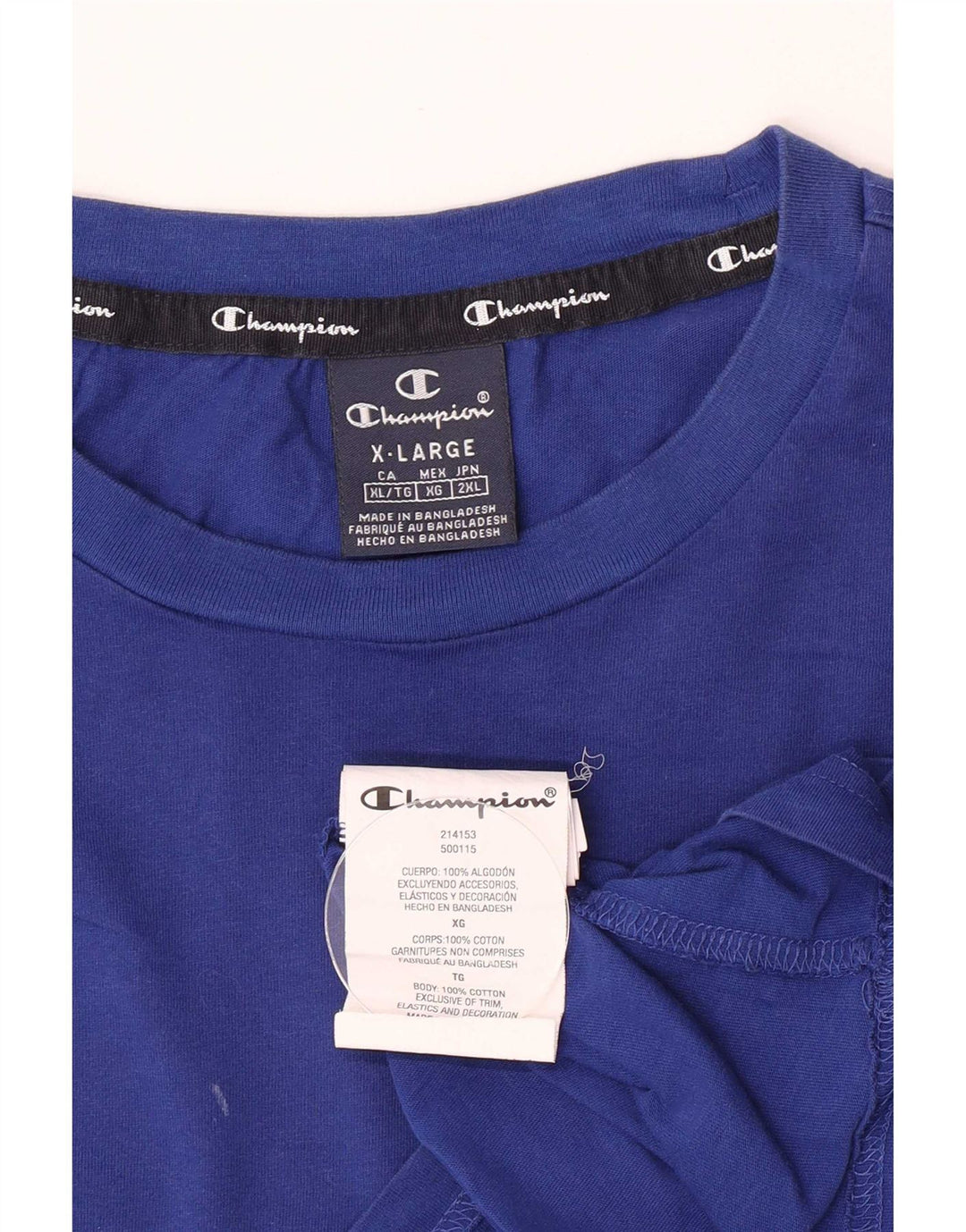 Мужская футболка Champion Top XL, синяя, хлопок