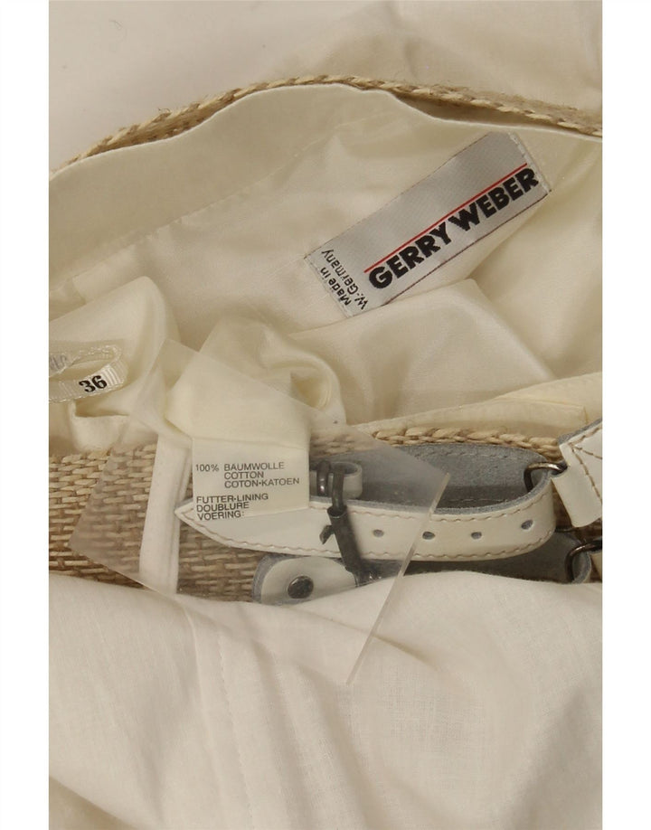 Женская расклешенная юбка Gerry Weber EU 36, маленькая W26, белый хлопок