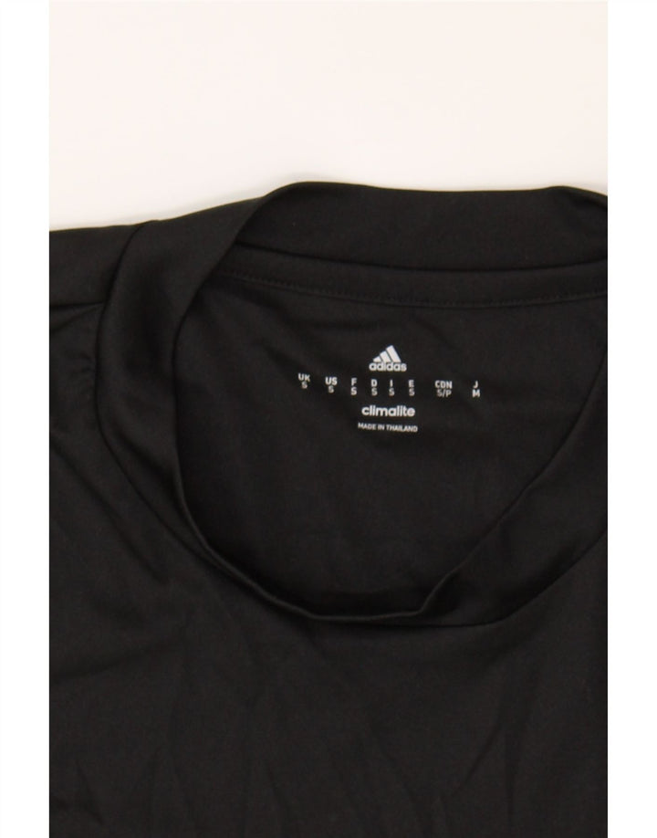 ADIDAS Mens Climalite T-Shirt Top Small Black Polyester Vintage Adidas and Second-Hand Adidas from Messina Hembry 
