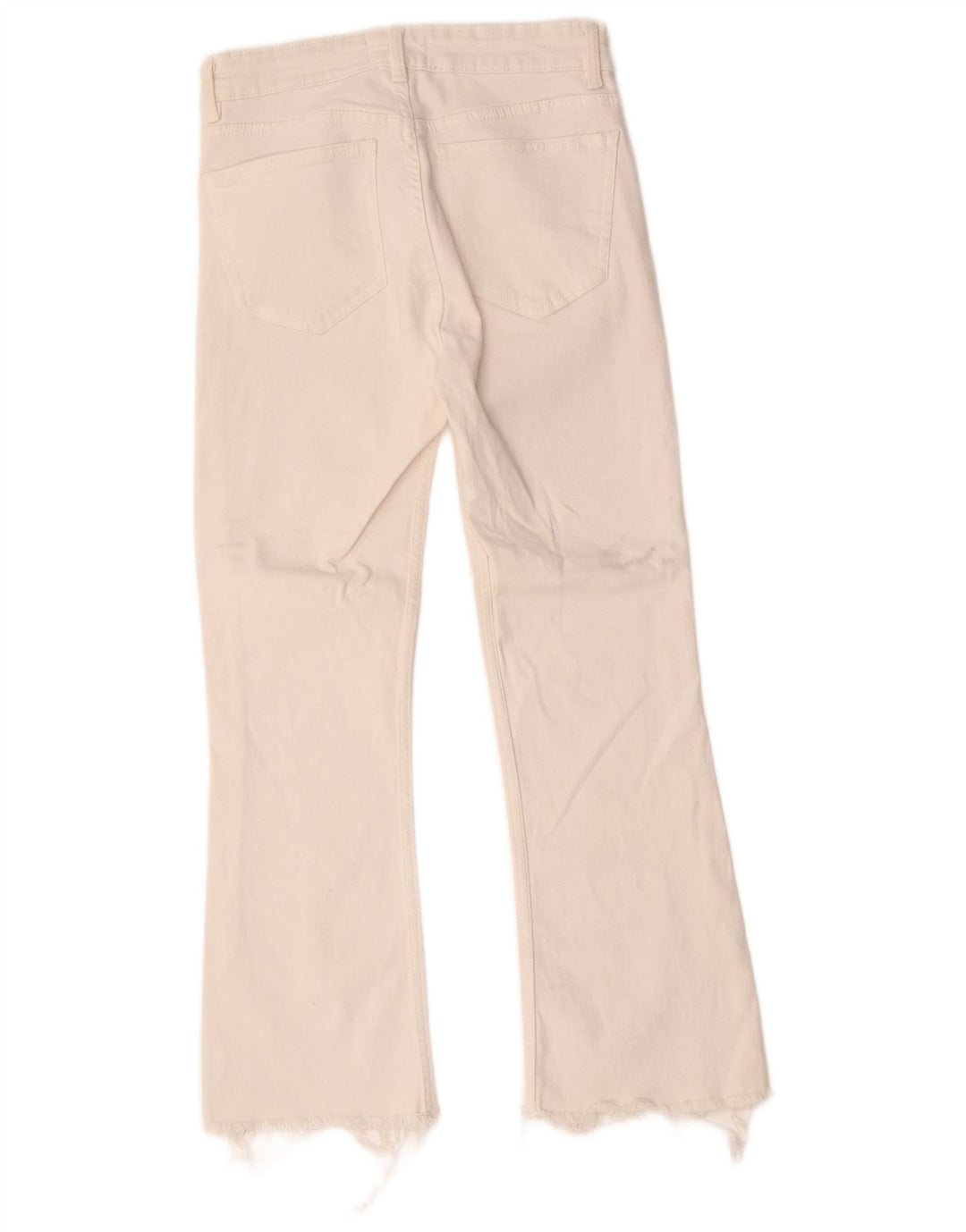 Женские джинсы Bootcut Zara EU 38, маленькие W28 L25, белый хлопок