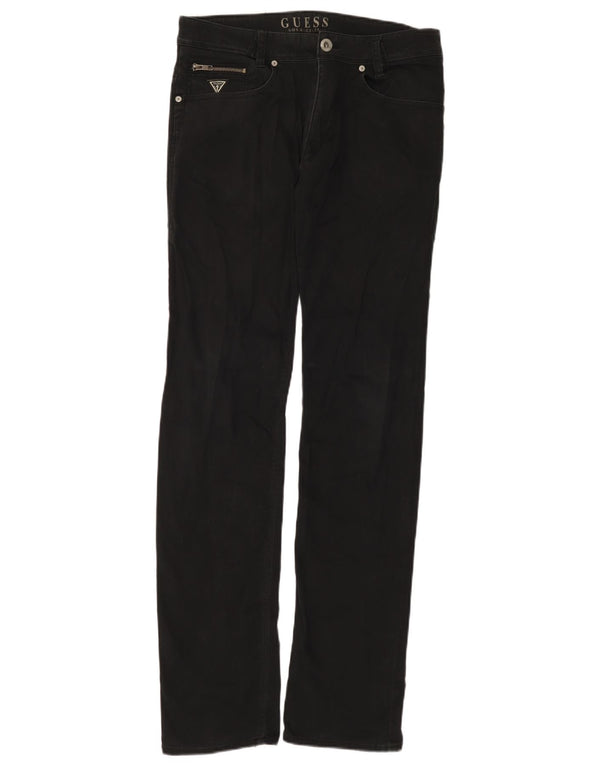 Женские узкие джинсы Guess W30 L34, черный хлопок