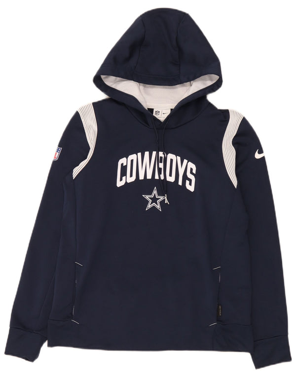 Мужской джемпер с капюшоном Nike Dallas Cowboys, маленький темно-синий, с цветными блоками