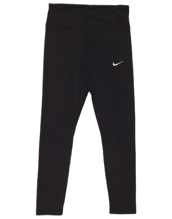 Женские леггинсы Nike UK 12, средний черный полиэстер