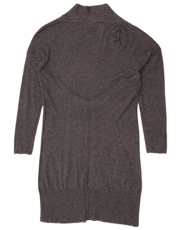 Женский удлиненный открытый кардиган White Stuff UK 14, средний серый вискоза