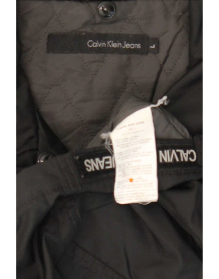 Мужская куртка Calvin Klein Jeans UK 40, большая, черная, полиамид