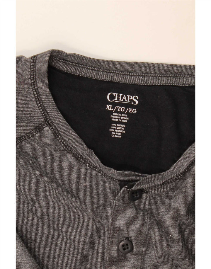 Мужской топ Chaps с длинным рукавом XL, серый хлопок