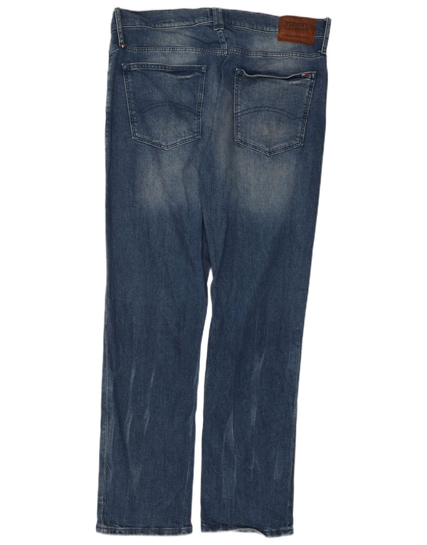 TOMMY HILFIGER Мужские прямые джинсы W36 L32 синие, хлопок