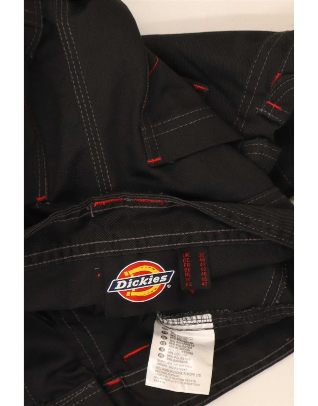 Мужские шорты-карго Dickies W32, средний черный полиэстер