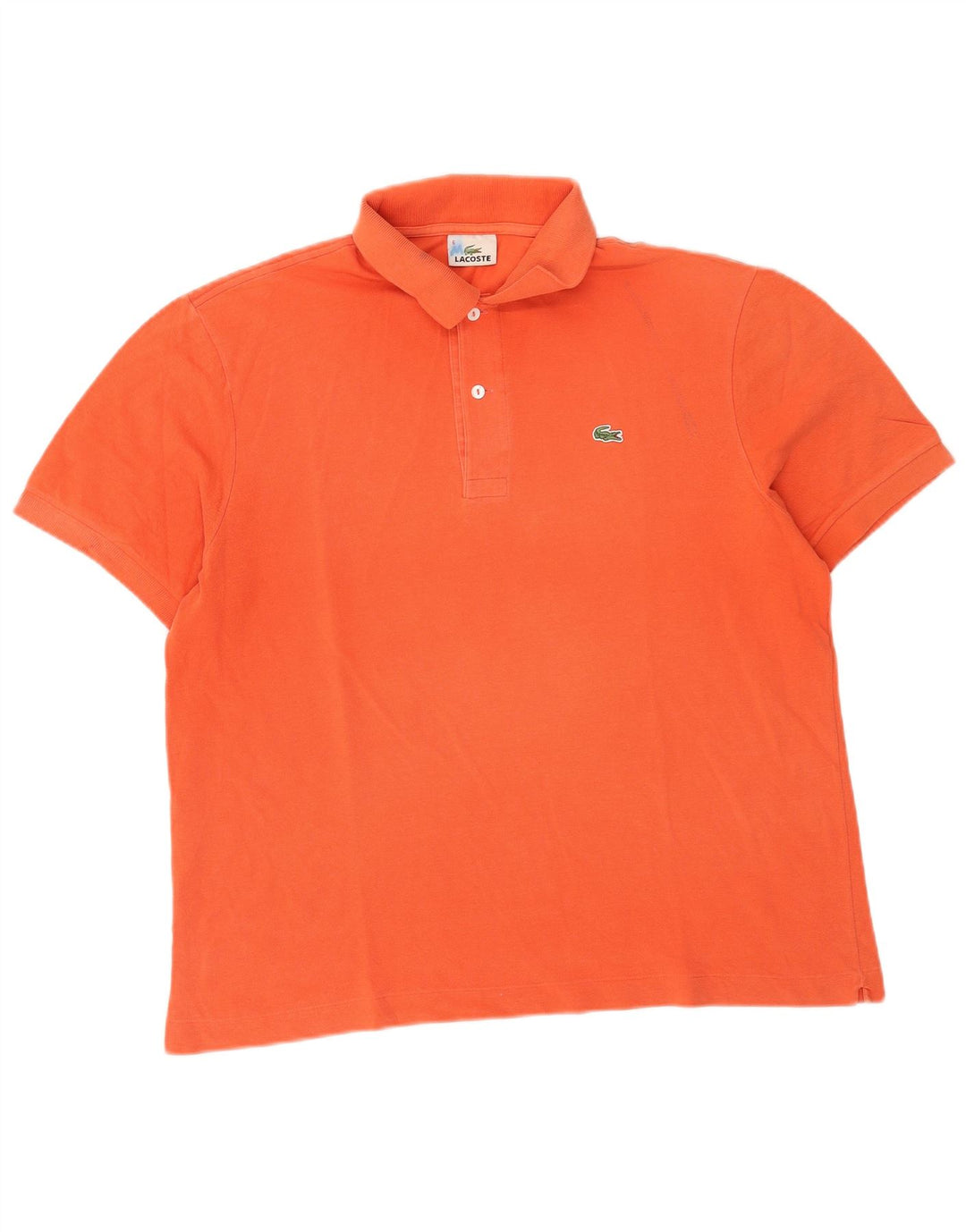 Мужская рубашка-поло Lacoste, размер 6 XL, оранжевая, хлопок