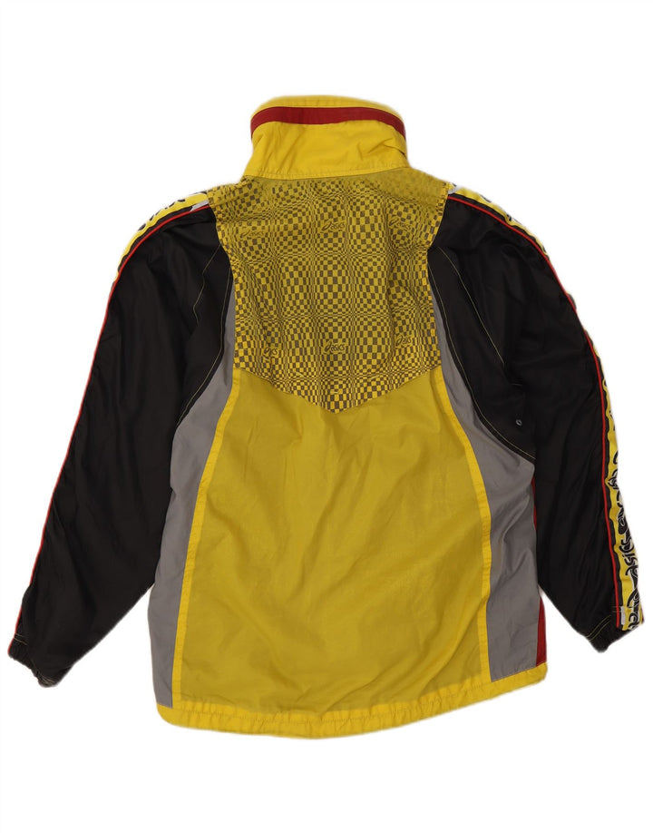 Мужская дождевик с рисунком Asics UK 38, средний желтый с цветными блоками