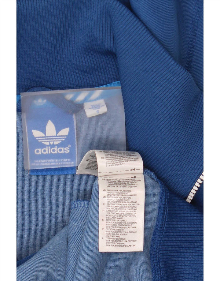 Adidas Мужской свитер с капюшоном на молнии, маленький синий полиэстер