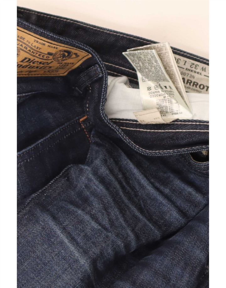 Мужские джинсы-капри Diesel Regular Carrot W32 L22, темно-синие, хлопковые