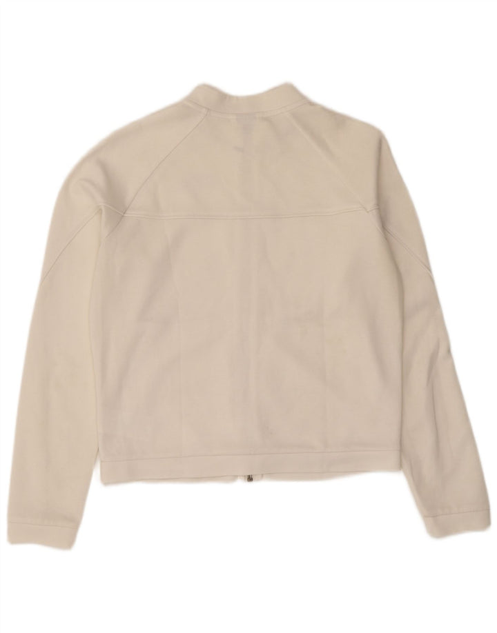 Женский укороченный спортивный костюм большого размера Puma UK 10, маленький белый полиэстер