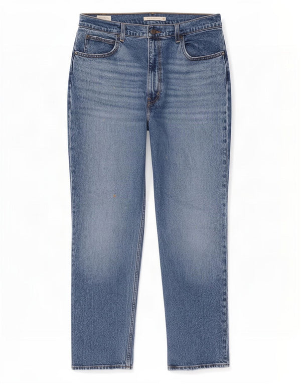 Мужские узкие прямые джинсы с высокой талией Levi's W32 L29, синий хлопок